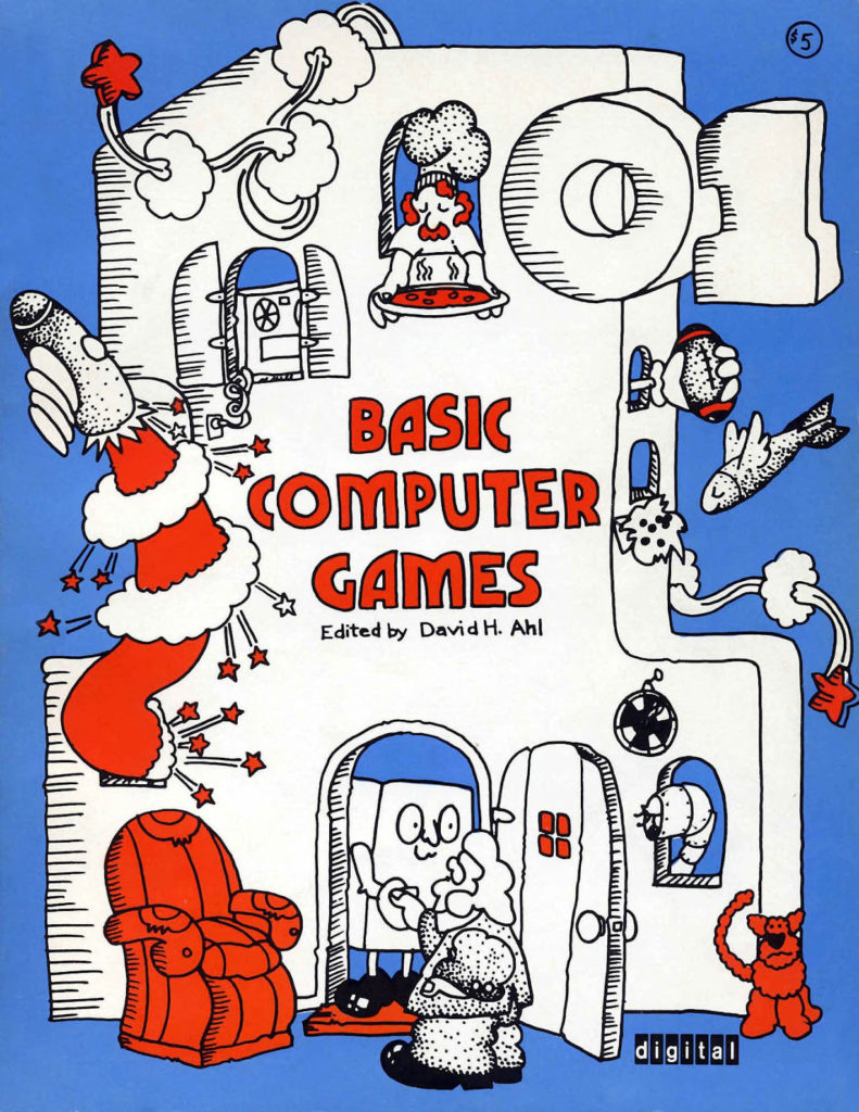 The cover of David H. Ahl's 101 Basic Computer Games (1973)